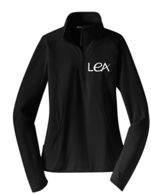 LEA  Embroidered Ladies Sport-Wick® Stretch 1/2-Zip Pullover