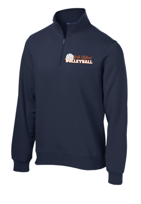 North Stafford Volleyball Embroidered Men's 1/4 zip Sweatshirt