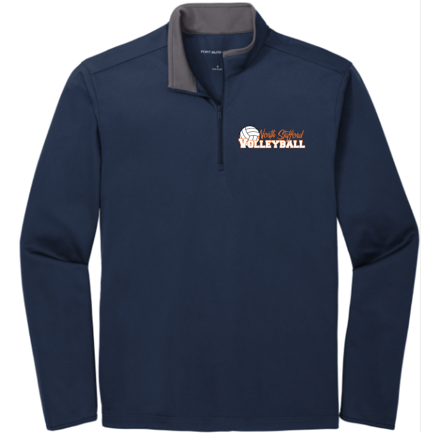 North Stafford Volleyball Embroidered Men's Performance 1/4 zip