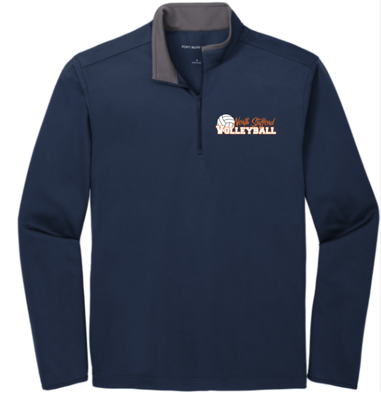 North Stafford Volleyball Embroidered Men's Performance 1/4 zip