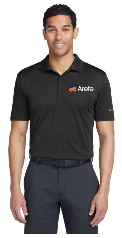 Arete Nike Dri-FIT Classic Fit Players Polo with Flat Knit Collar