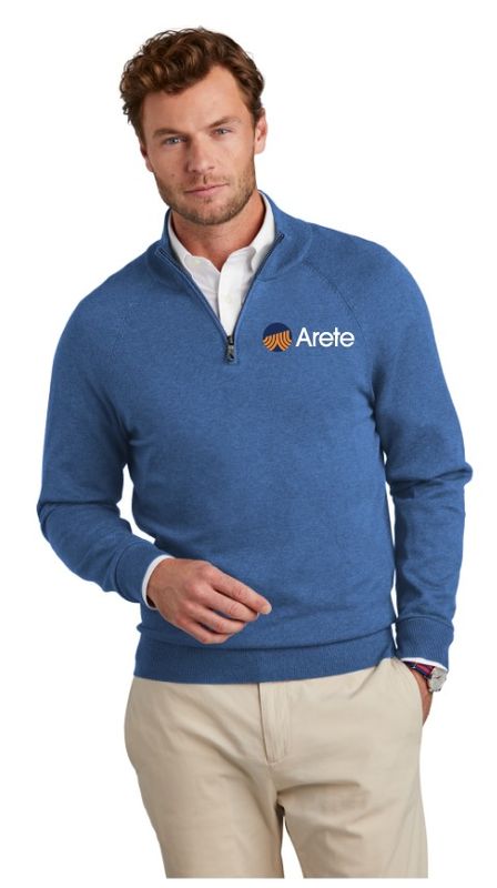 Arete Brooks Brothers® Cotton Stretch 1/4-Zip Sweater