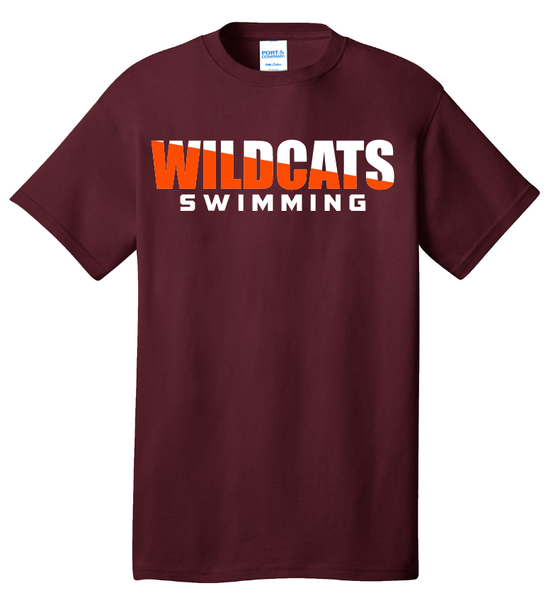 MV Swimming Maroon  shirt