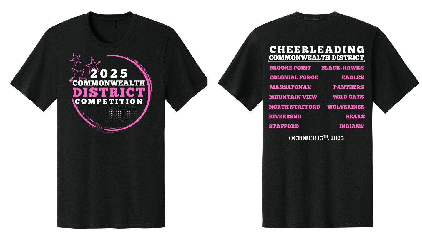 CDCC 2025 Commonwealth District Cheer Competition Shirts
