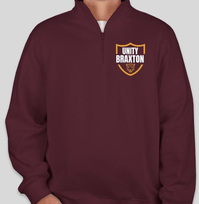 Unity Braxton Maroon 1/4 zip