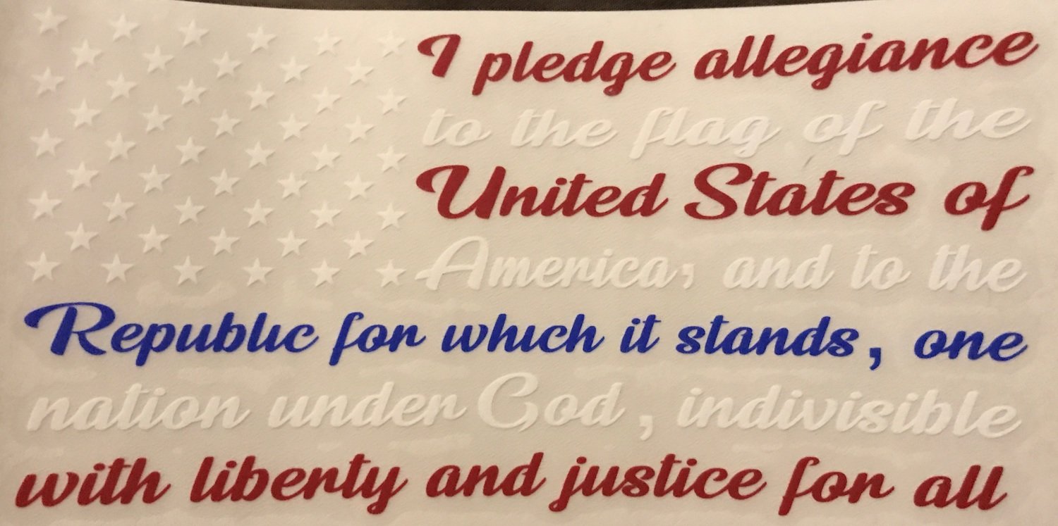 Pledge of Allegiance American Flag