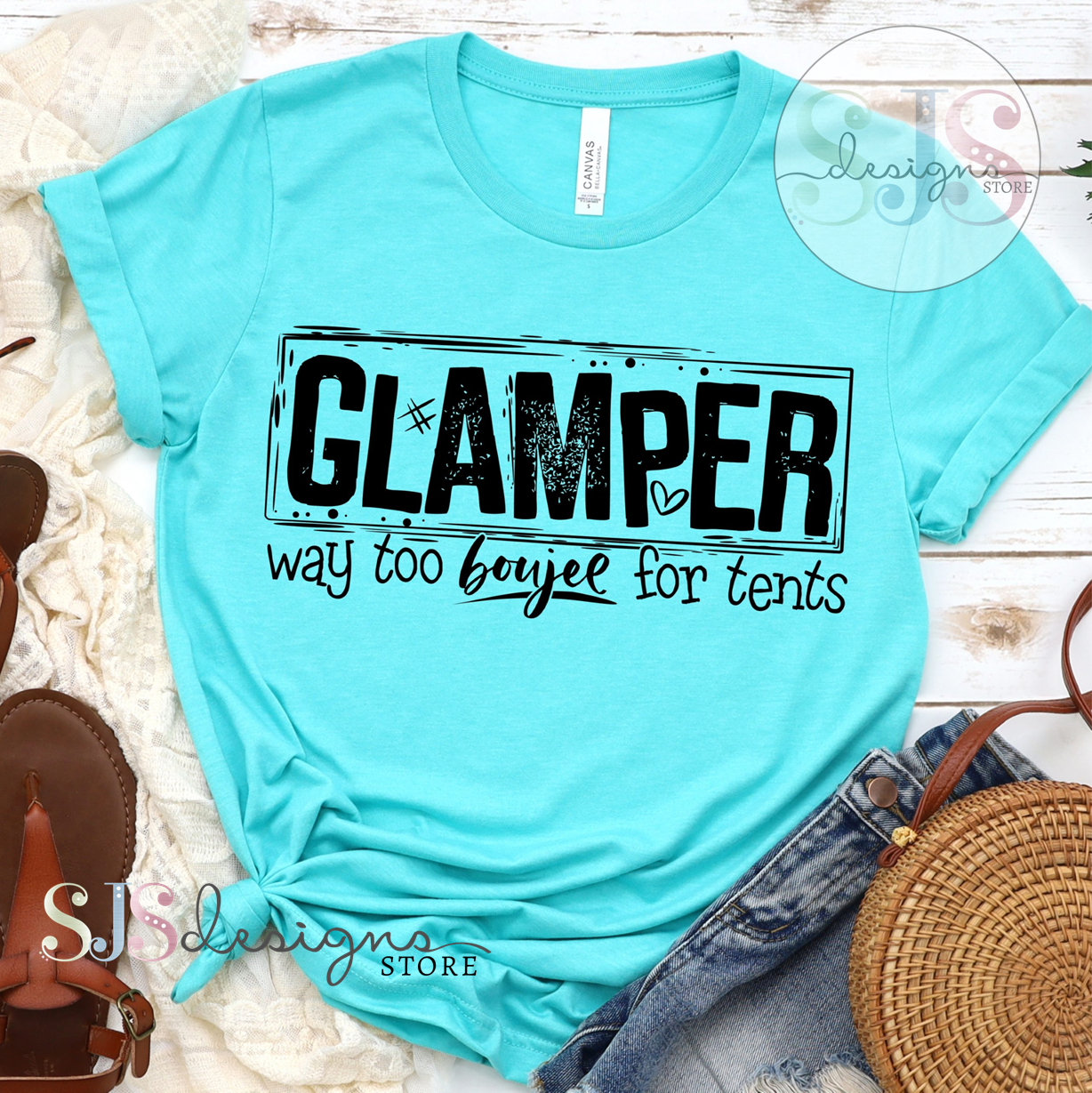 Glamper Way Too Boujee For Tents Shirt