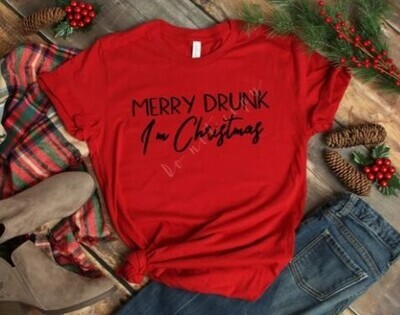 Merry Drunk I'm Christmas BLACK