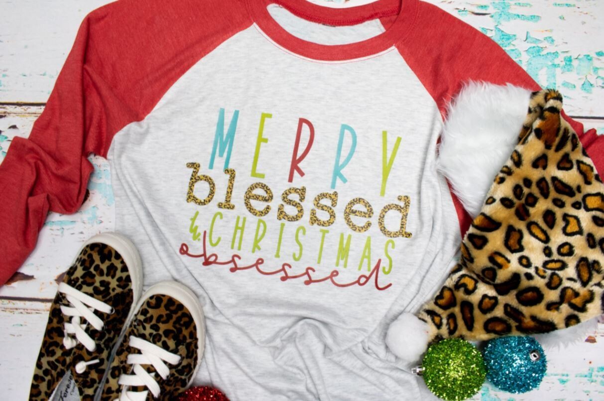 Merry Blessed Christmas Obsessed Red