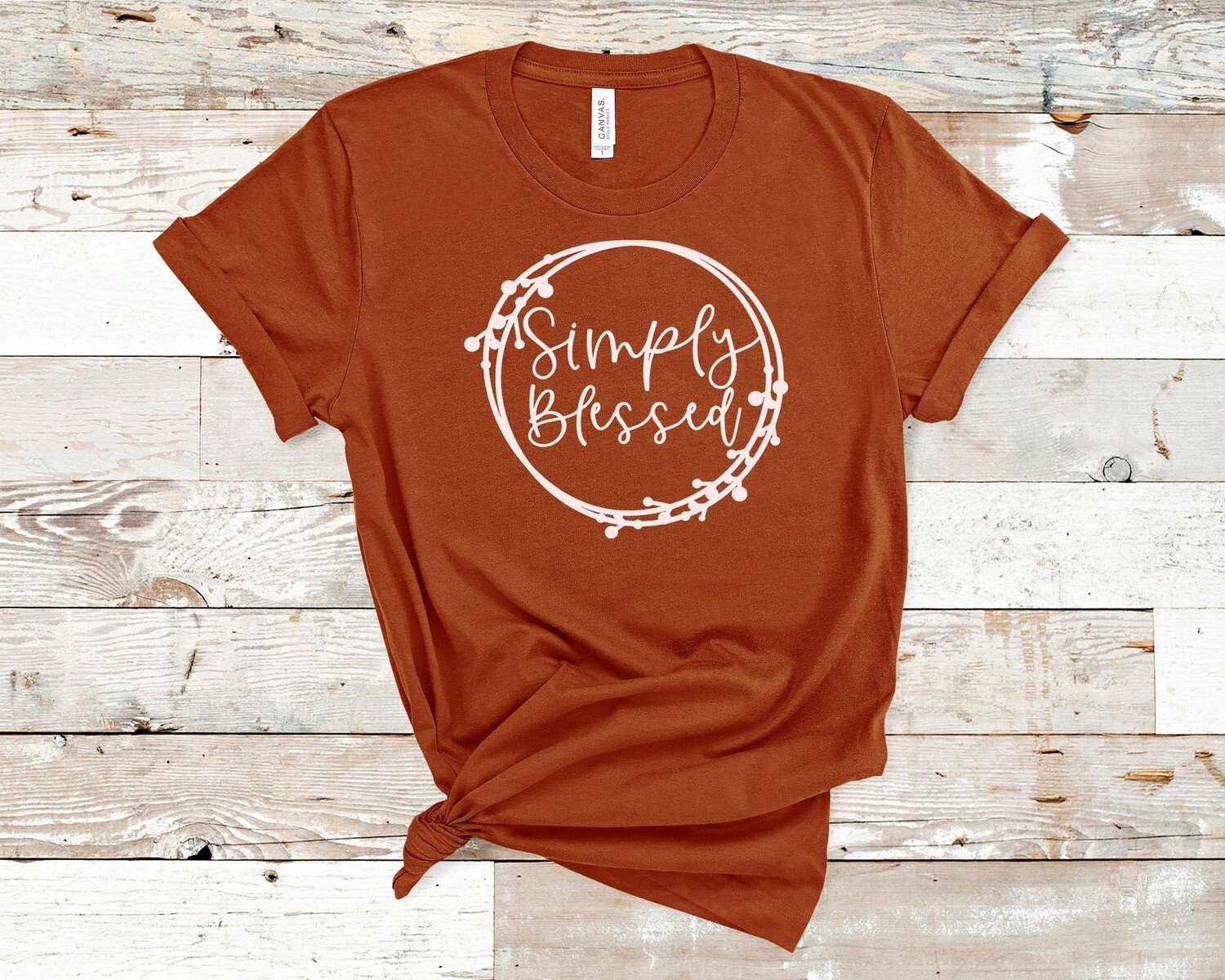 Simply Blessed Shirt Round