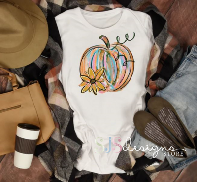 Watercolor Pumpkin Shirt