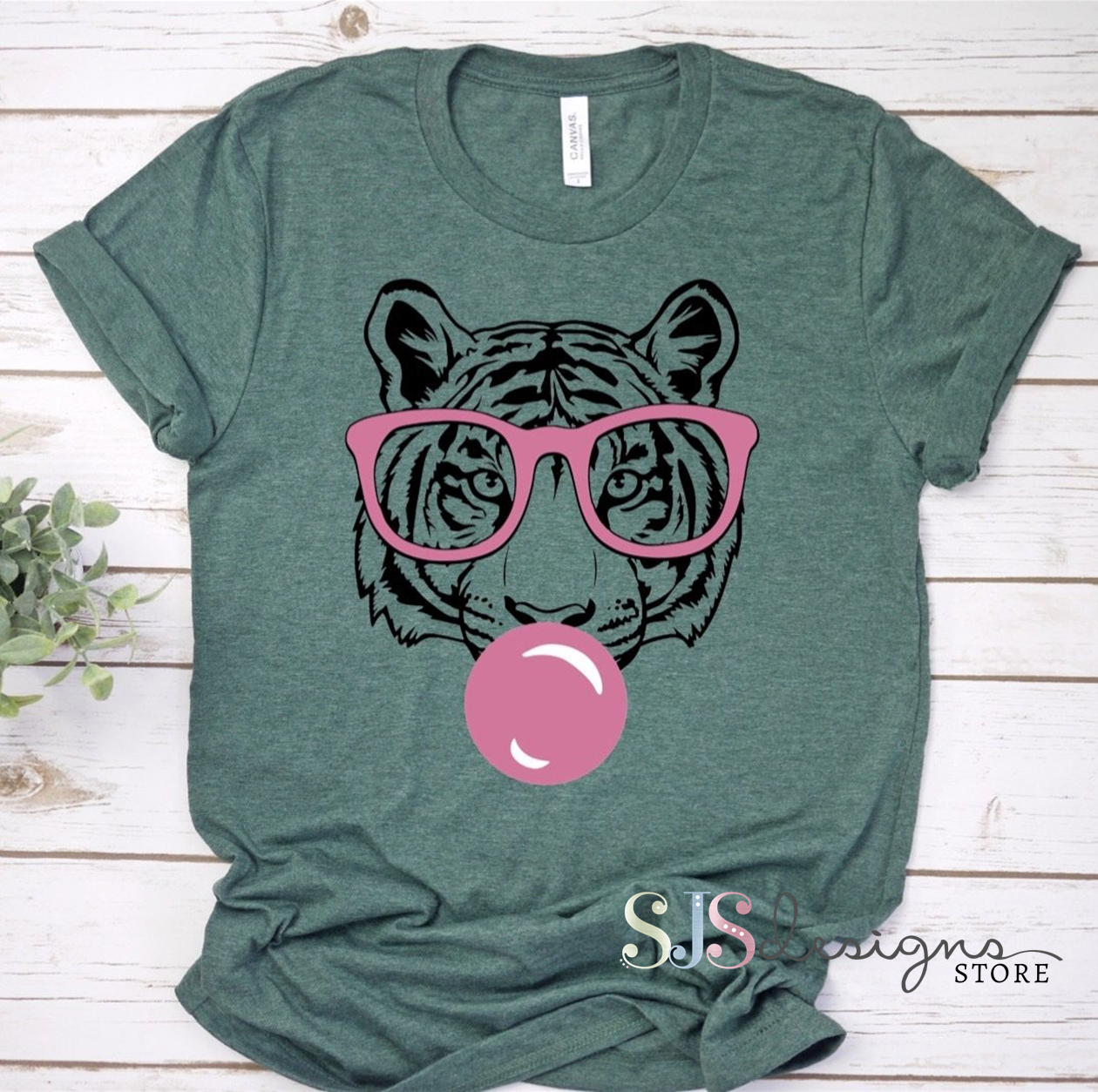 Classy Tiger Bubble Gum Shirt