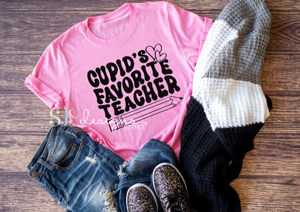 Cupid's Favorite Teacher Shirt