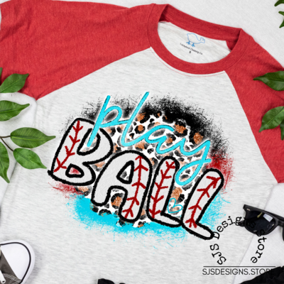 Play Ball Baseball SUBLIMATION TRANSFER ONLY