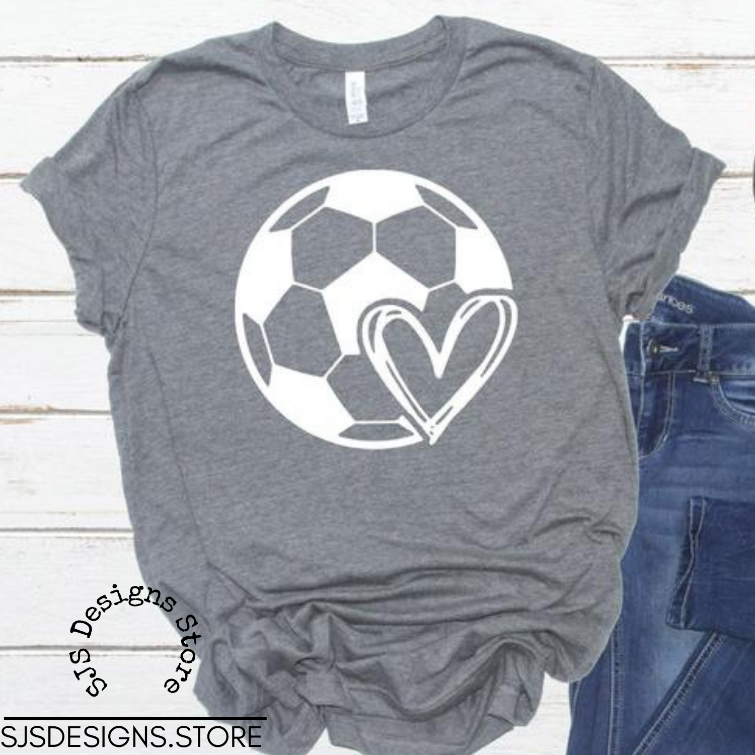 Soccer Ball Heart Shirt