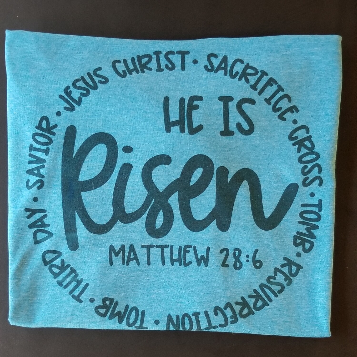 He is Risen Shirt SUBLIMATED - Large - RTS
