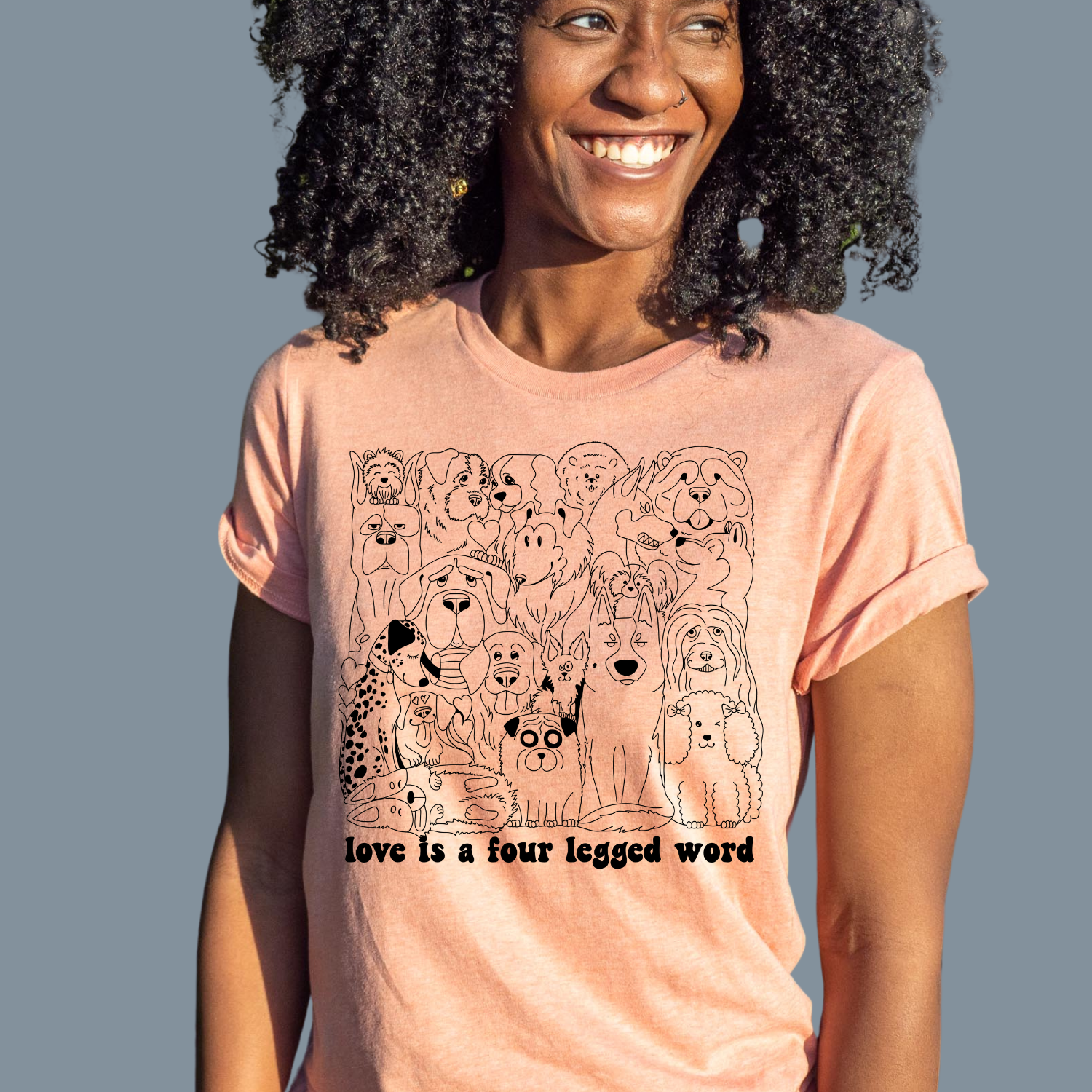 Love is a Four Legged Word SUBLIMATED Shirt