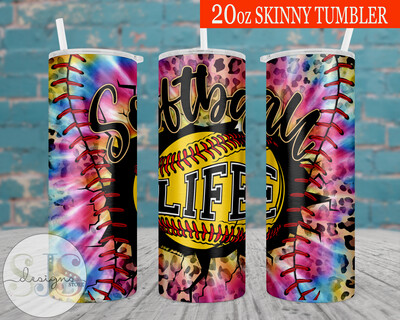 Softball Life 20oz Tumbler