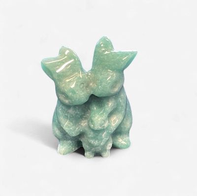 Amazonite Bunny Family