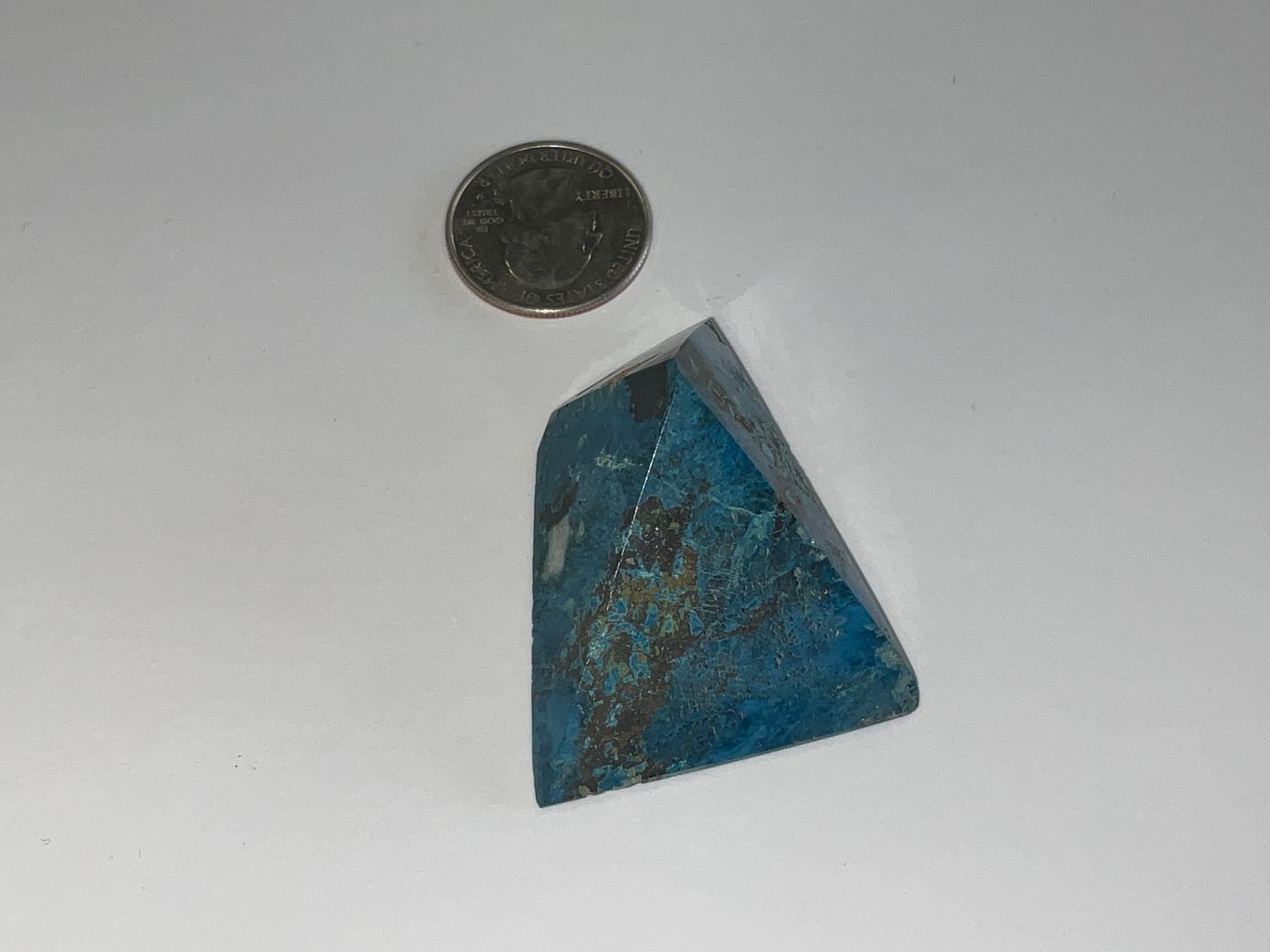 Azurite–Turquoise–Hematite Freeform $42