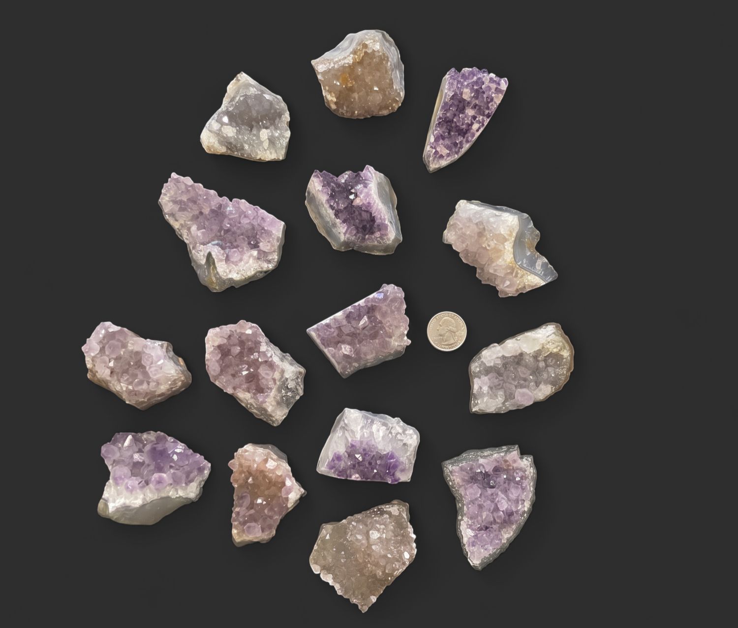 Amethyst Clusters $10