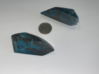 Azurite–Turquoise–Hematite Freeform $55