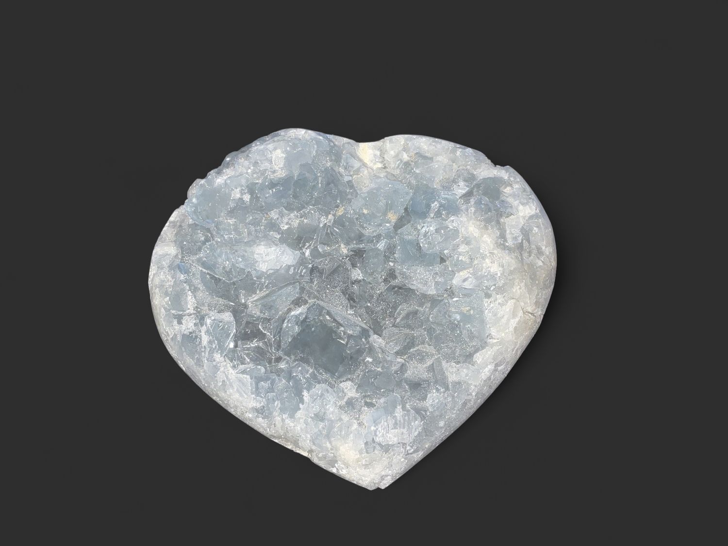 Celestite Geode Heart $50