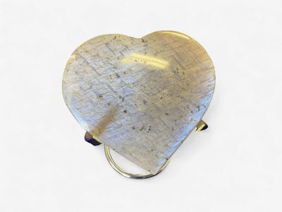Large Moonstone Heart with stand $119