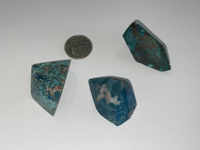 Azurite–Turquoise–Hematite Freeform $28