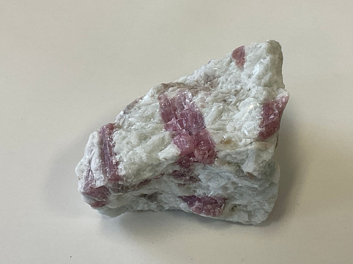 Pink Tourmaline in Lepidolite &amp; Quartz Matrix (Raw) $55