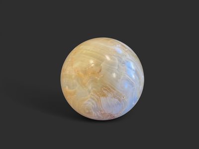 Banded Honey Onyx sphere $48