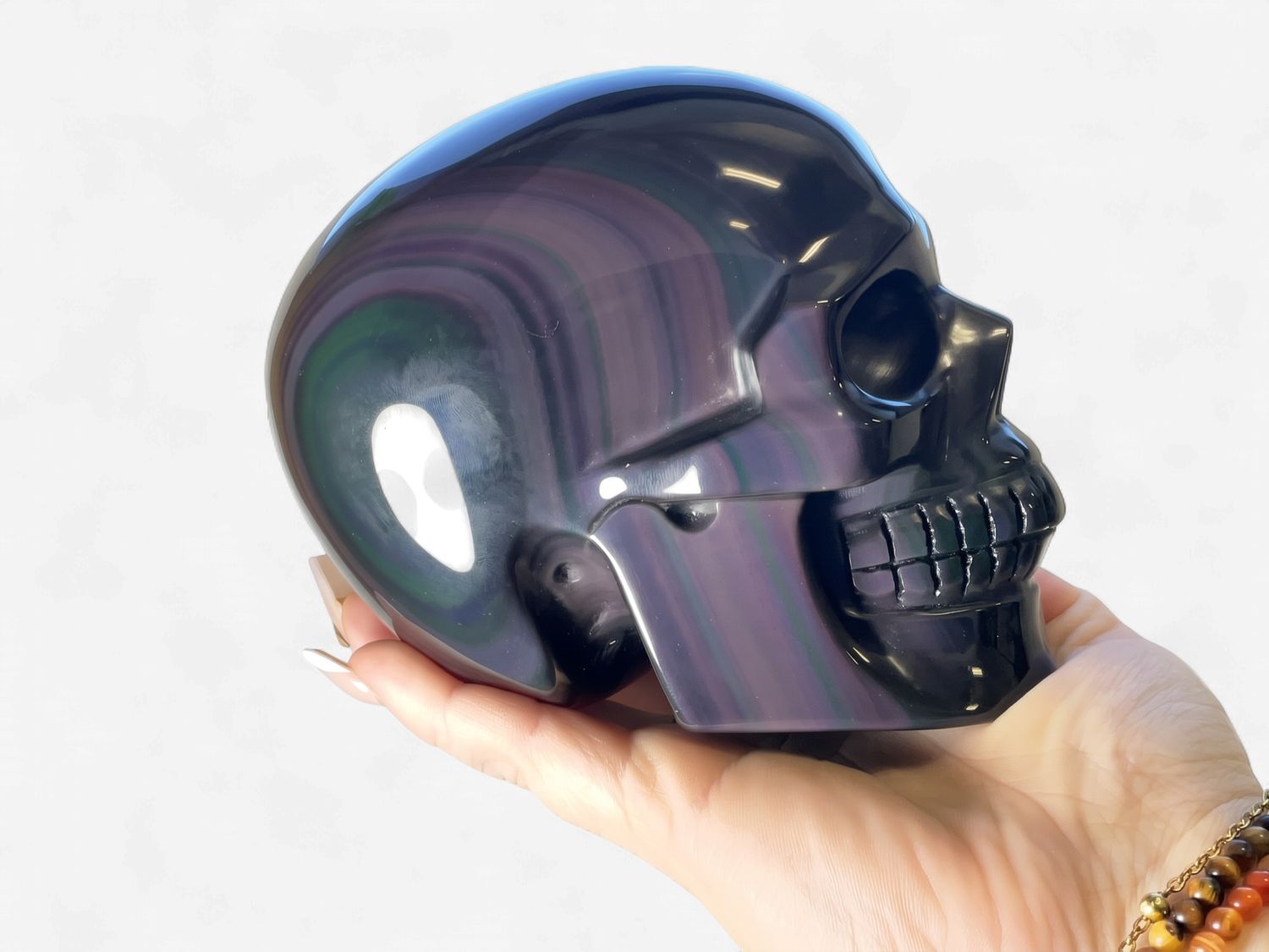 Rainbow Obsidian Skull – $199