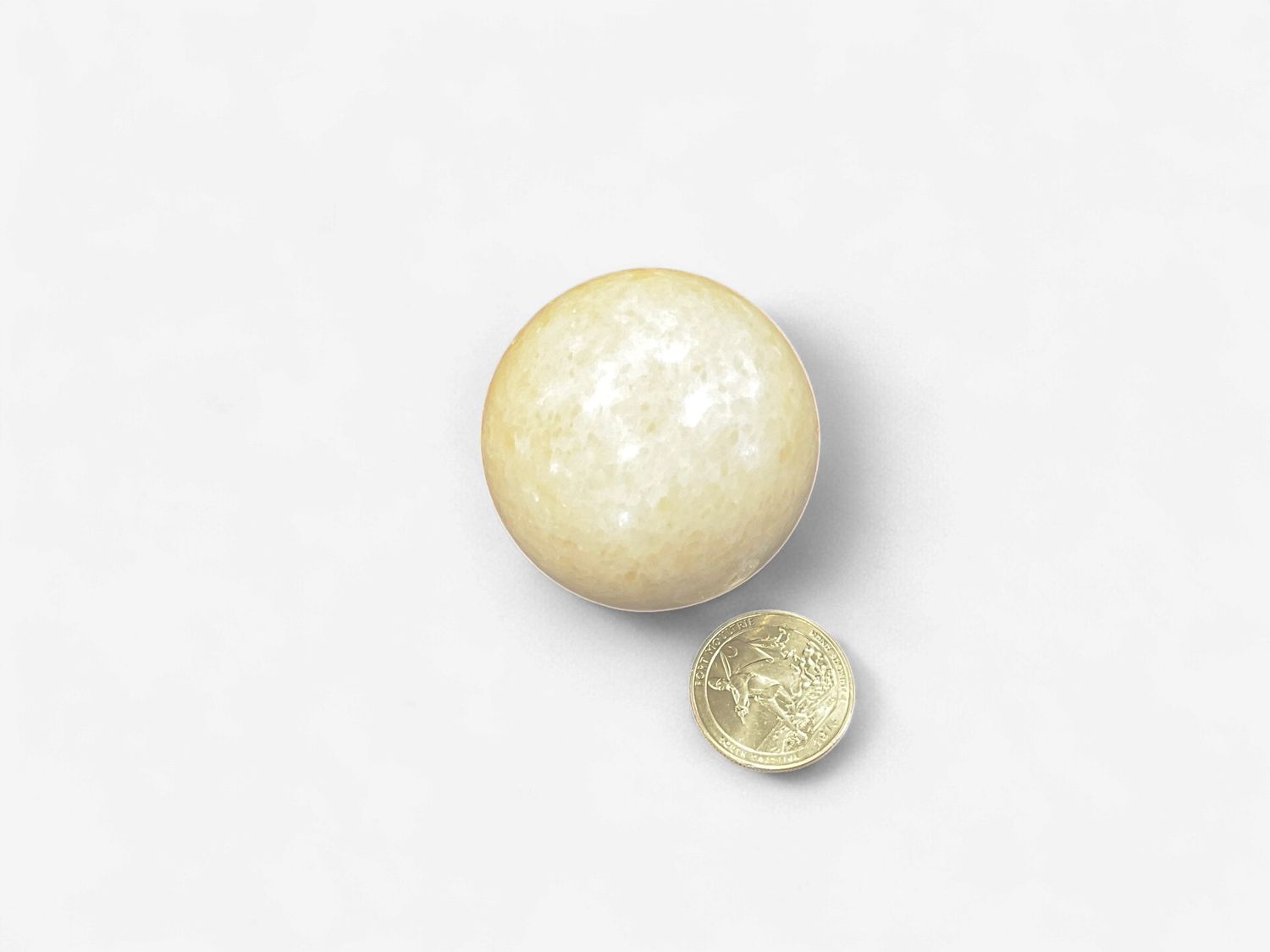 Peach Calcite sphere $28