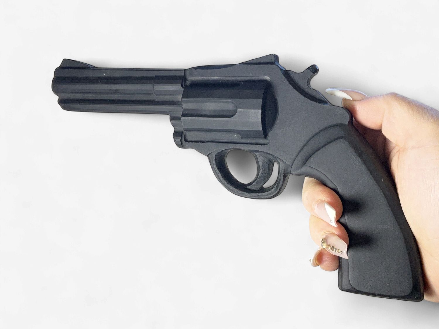 Black Obsidian Gun Carving – $150