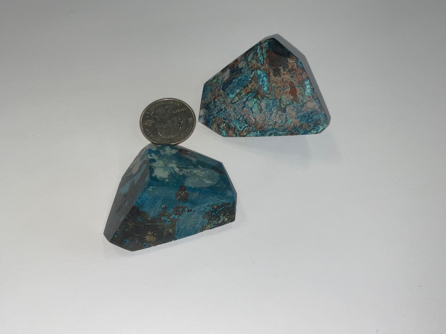 Azurite–Turquoise–Hematite Freeform $50