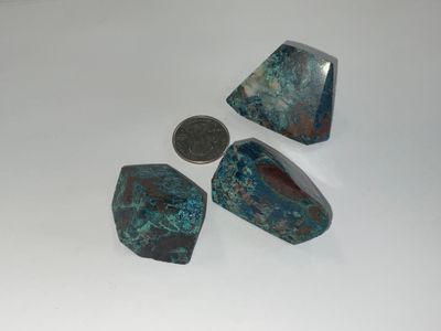 Azurite–Turquoise–Hematite Freeform $38