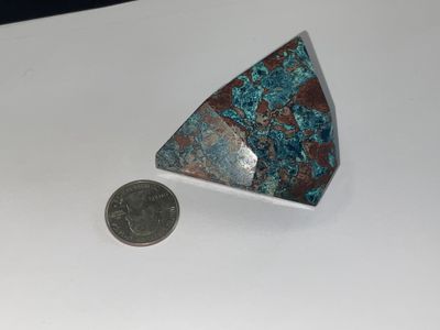 Azurite–Turquoise–Hematite Freeform $70