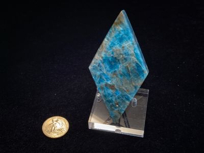 Apatite Rhombus with Stand $45