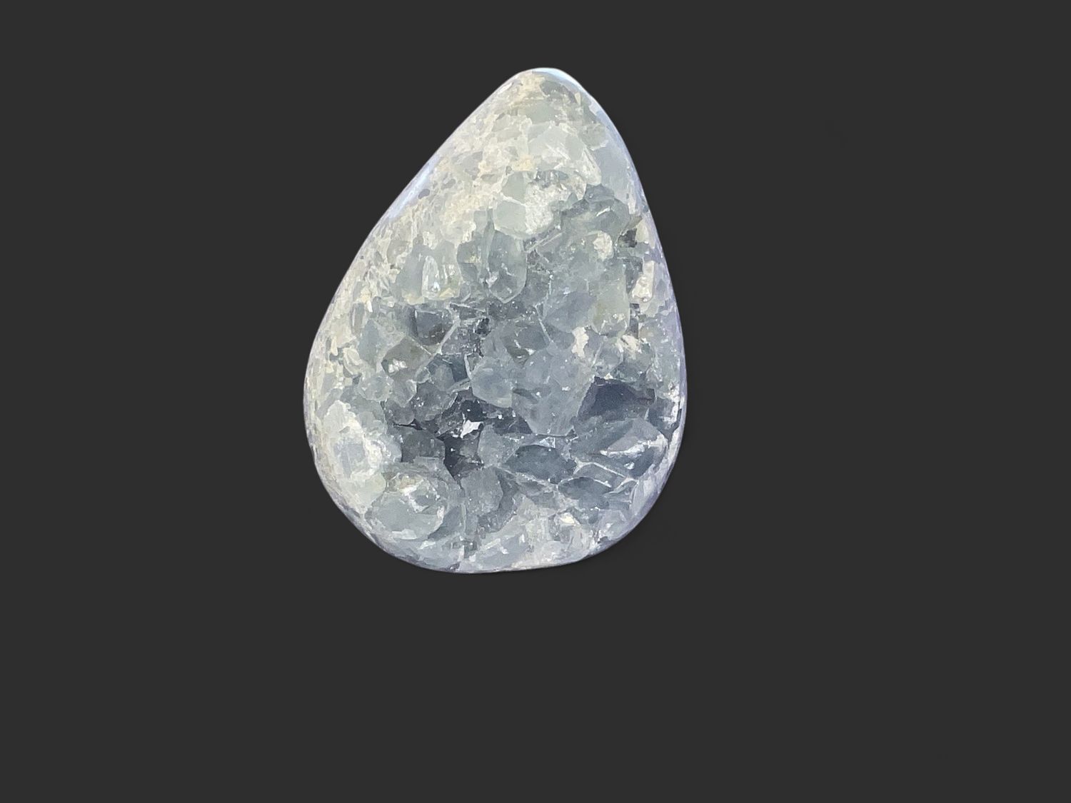 Celestite Egg Geode $60