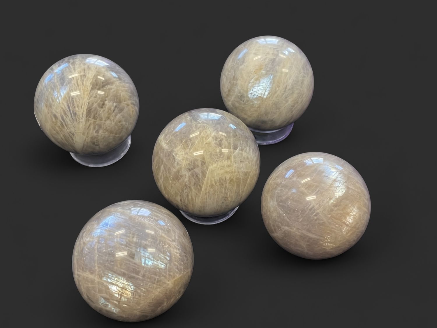 Black Moonstone Sphere $25