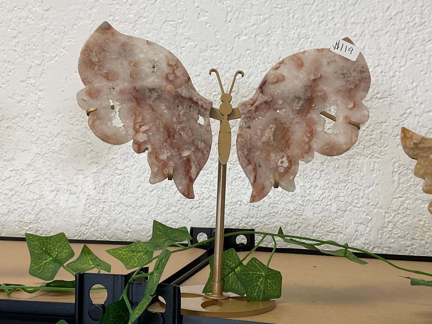 Pink Flower Agate, Type: Large Butterfly