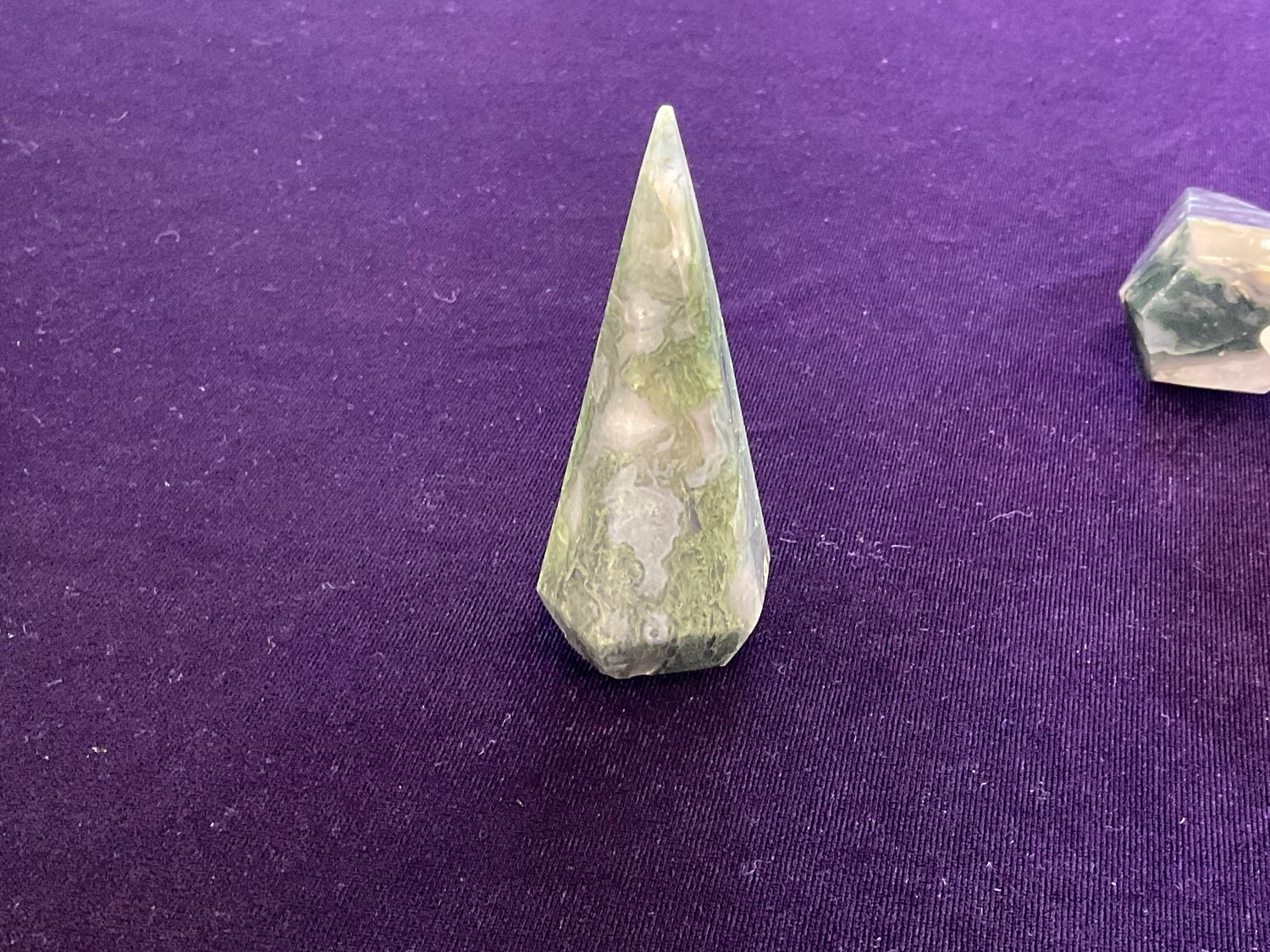 Moss Agate Diamond Point, cost: $29