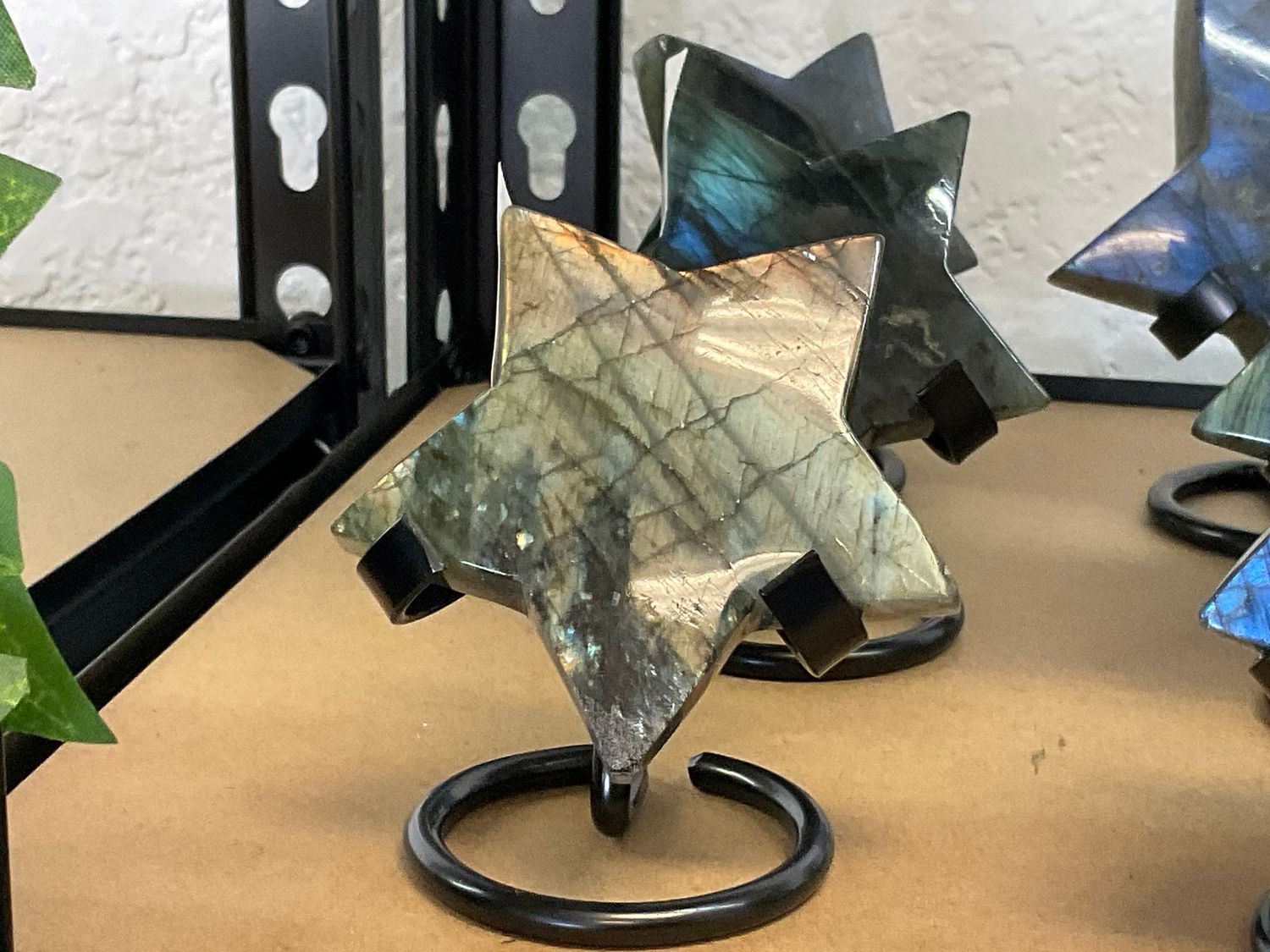 Labradorite Star with stand $39, cost: $39