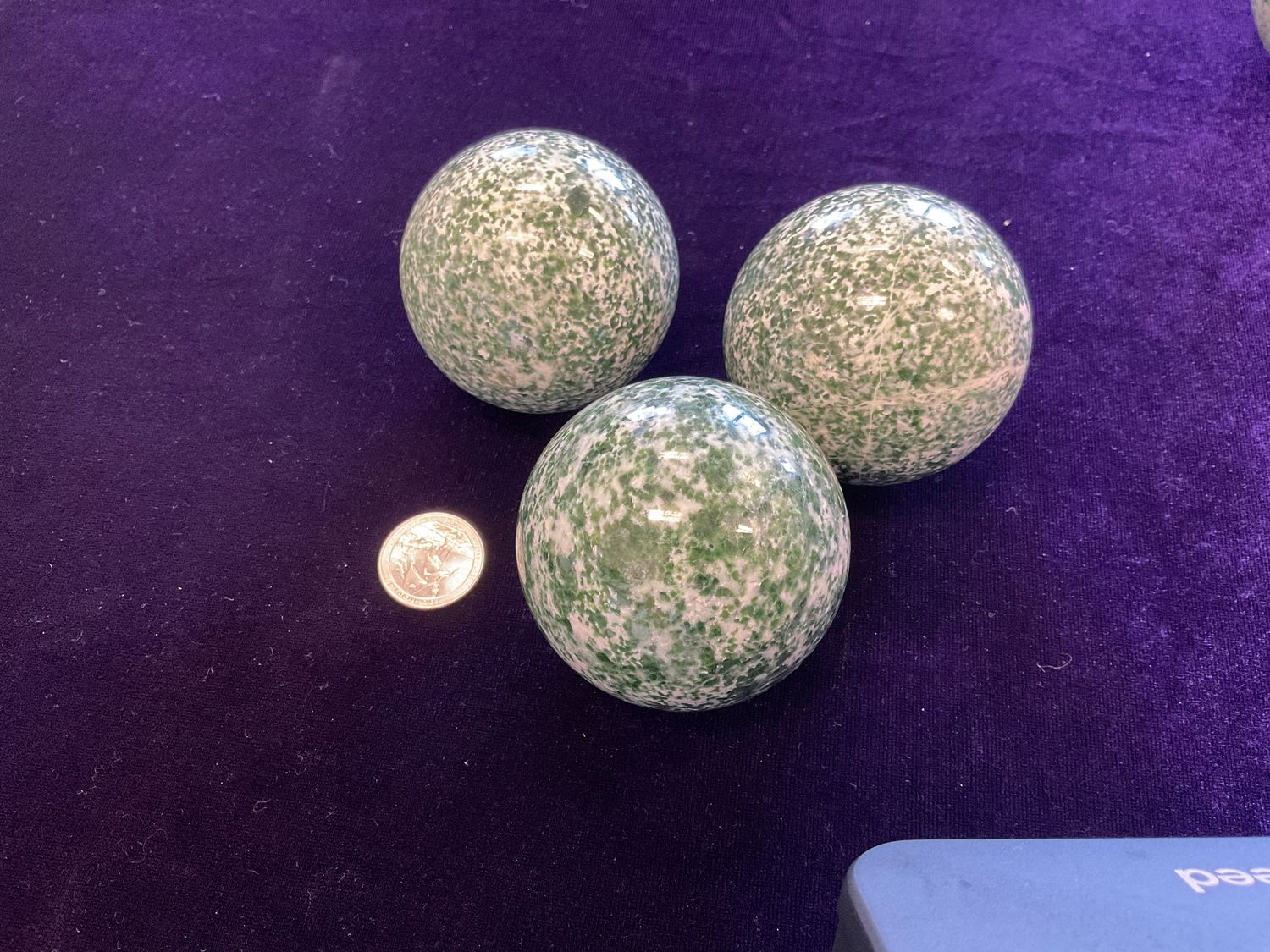 Moss Agate Sphere, cost: $25