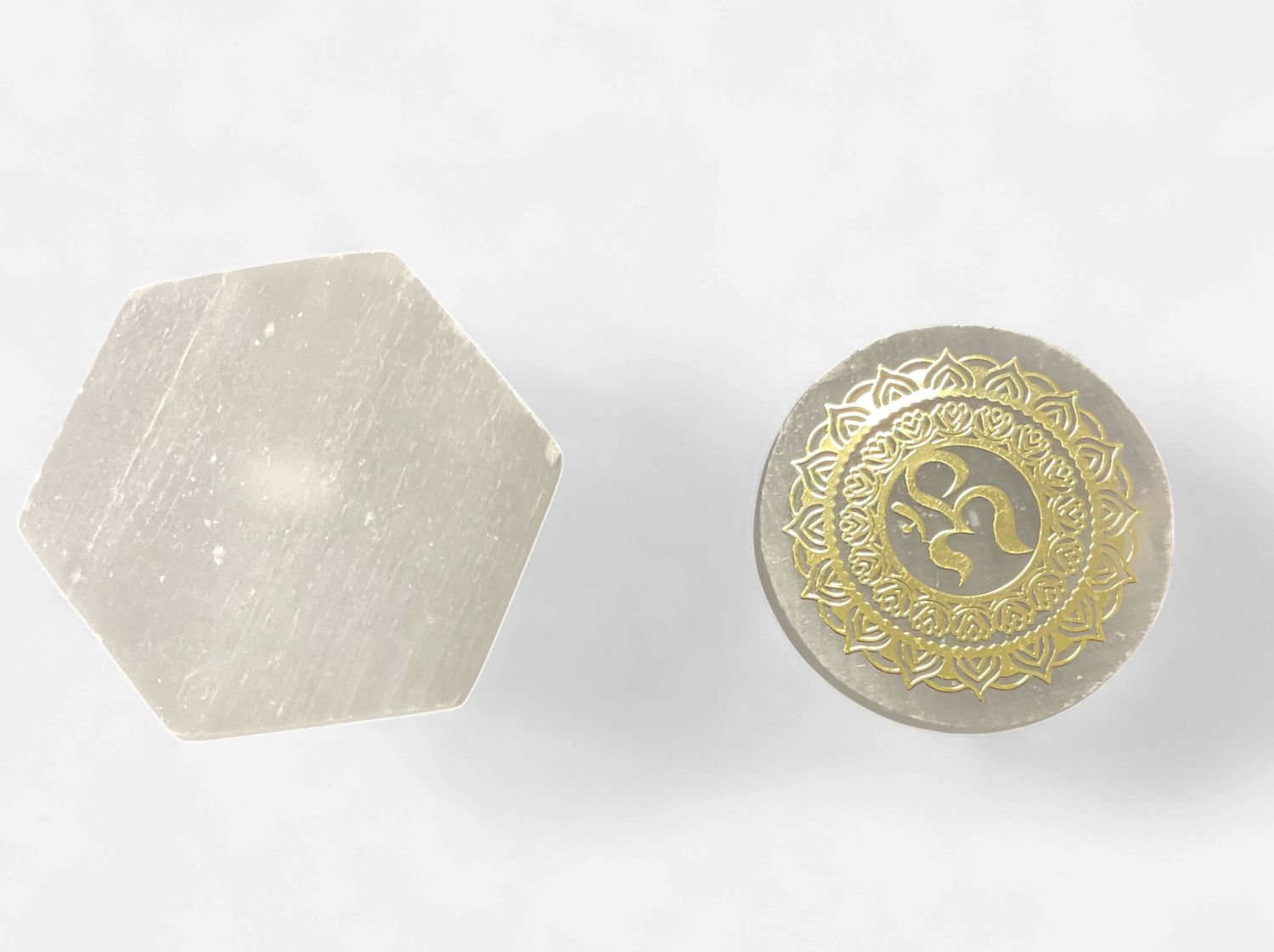 Selenite Charging Plates, cost: $25