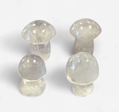 Clear Quartz Mushrooms