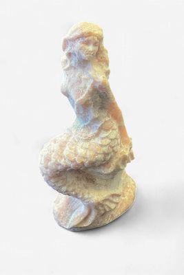 Pink Opal Mermaid Carving