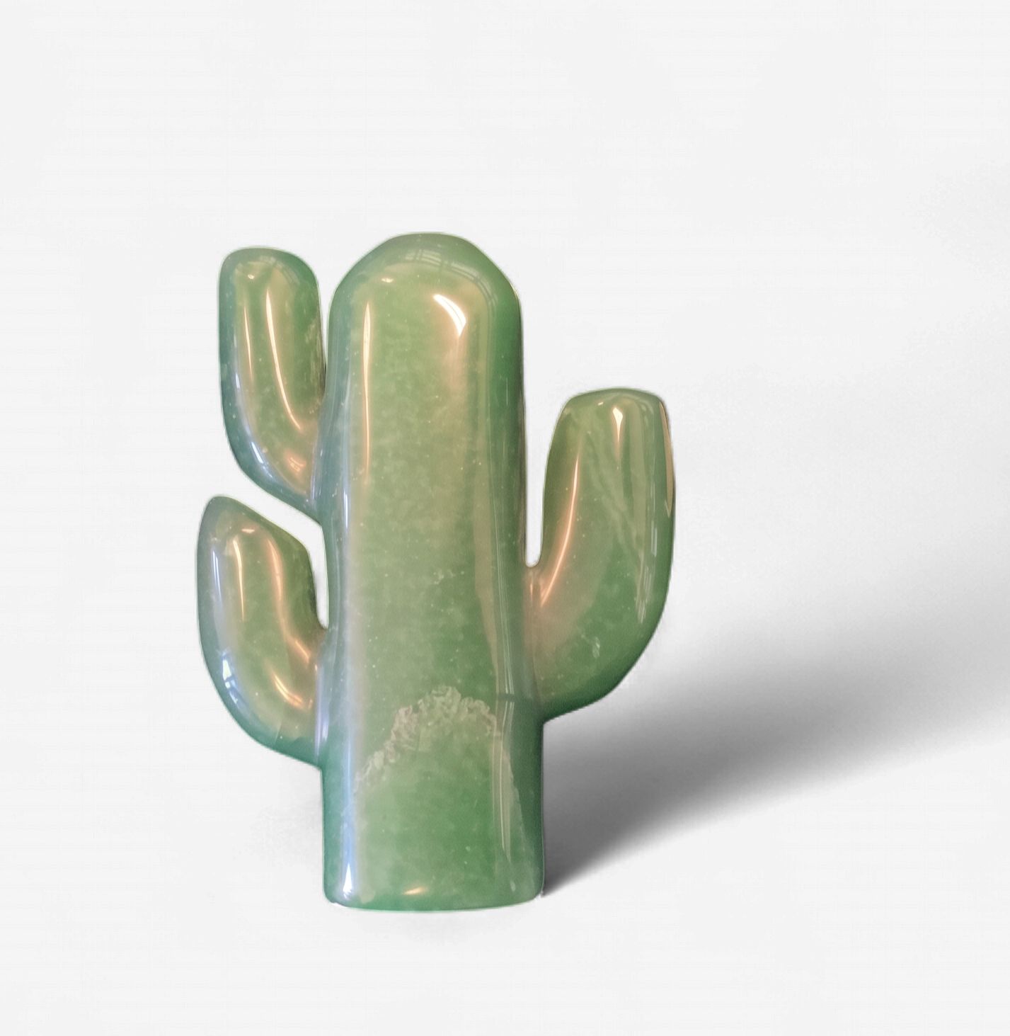 Green Aventurine Cactus Carving