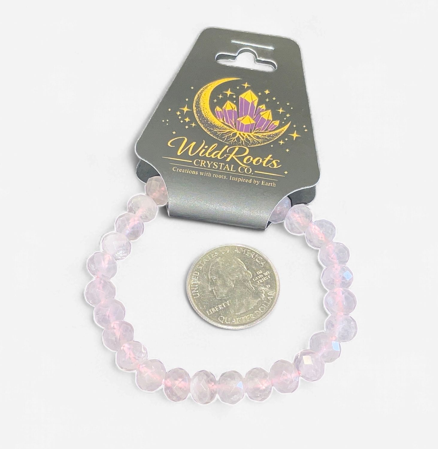 Rose Quartz Bracelet, Type: Faceted