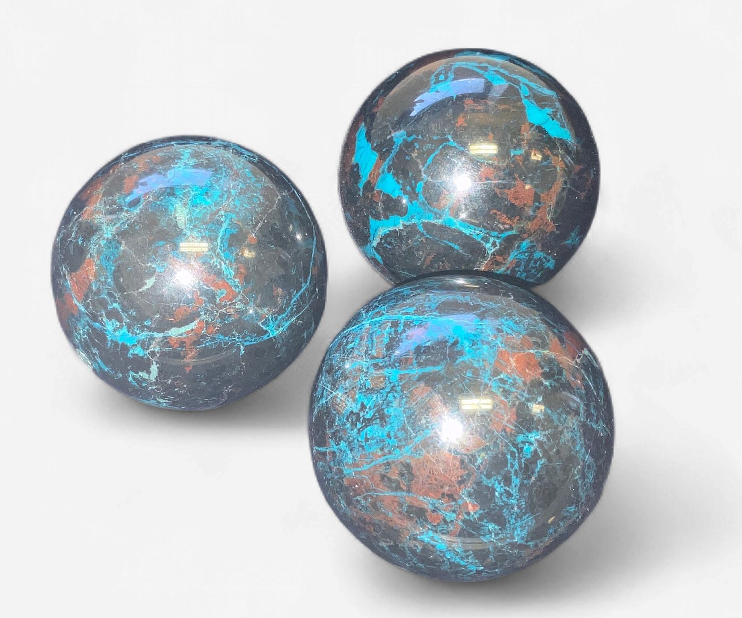 Hematite &amp; Turquoise Spheres, cost: $50